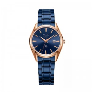 Alexandre Christie AC 8681 Rosegold Blue Lady LDBURBU